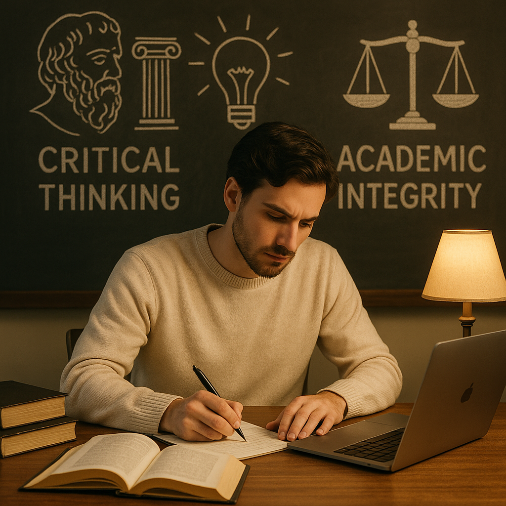 image - Masters Essay Writers a dedicated academic writer immersed in crafting top-tier philosophy essays. It highlights our focus on critical thinking and academic integrity—the very qualities MastersEssayWriters brings to every assignment.